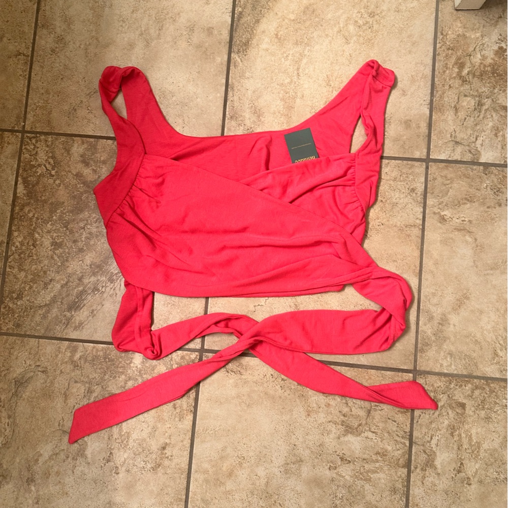 Hot Pink Wrap Top